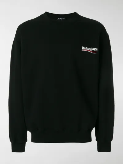 balenciaga logo print sweatshirt