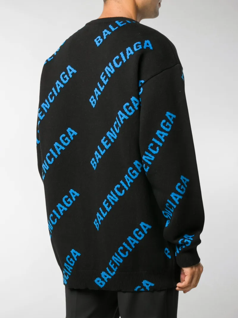 balenciaga logo sweater dress