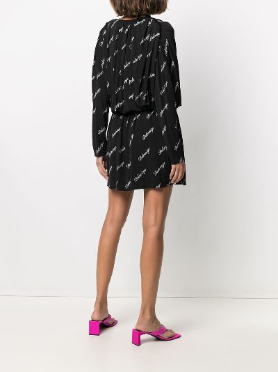 balenciaga print dress