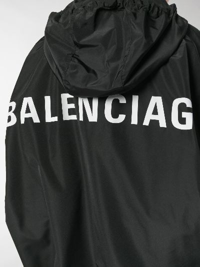 balenciaga black and white windbreaker