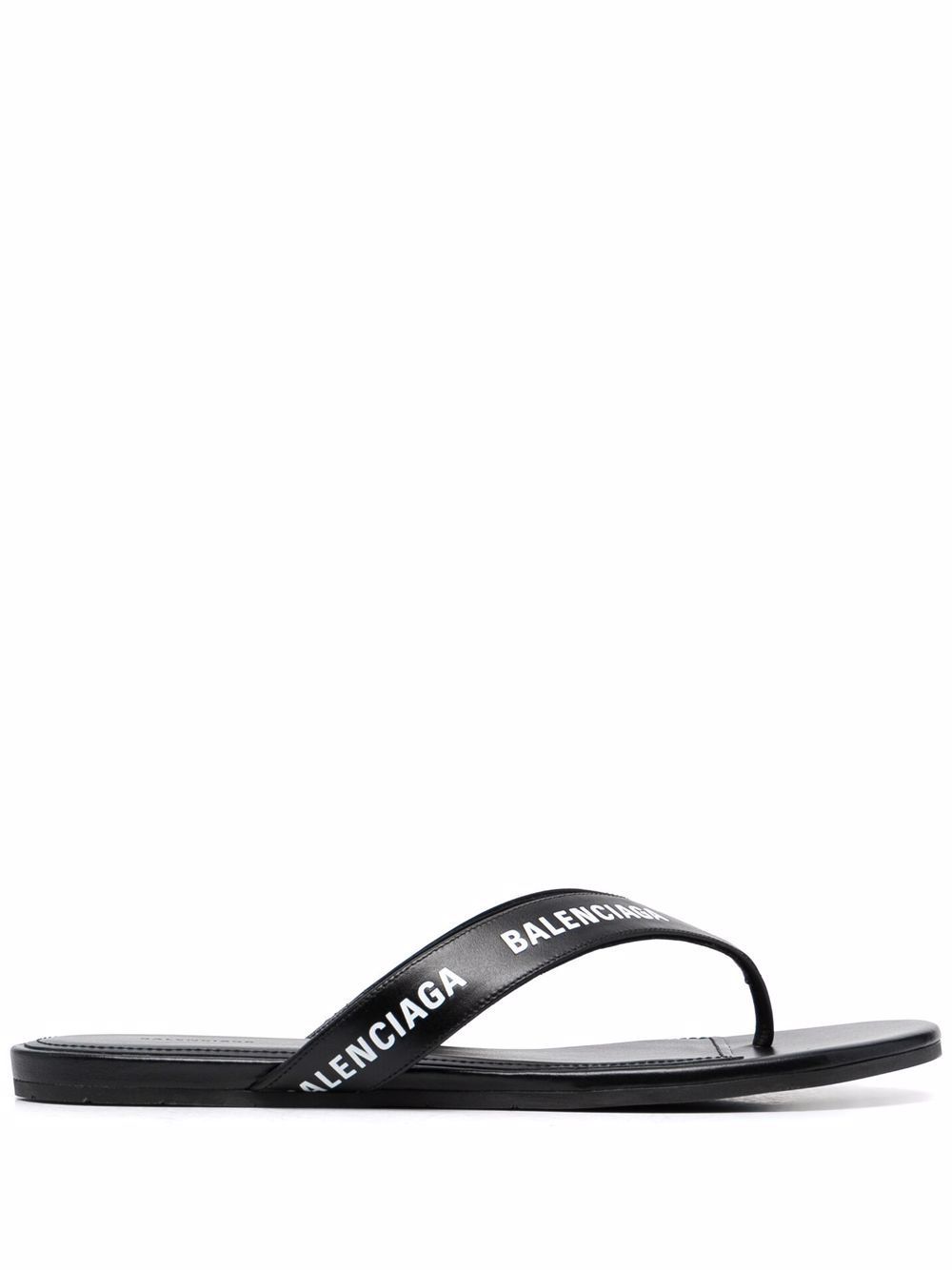 balenciaga black flip flops