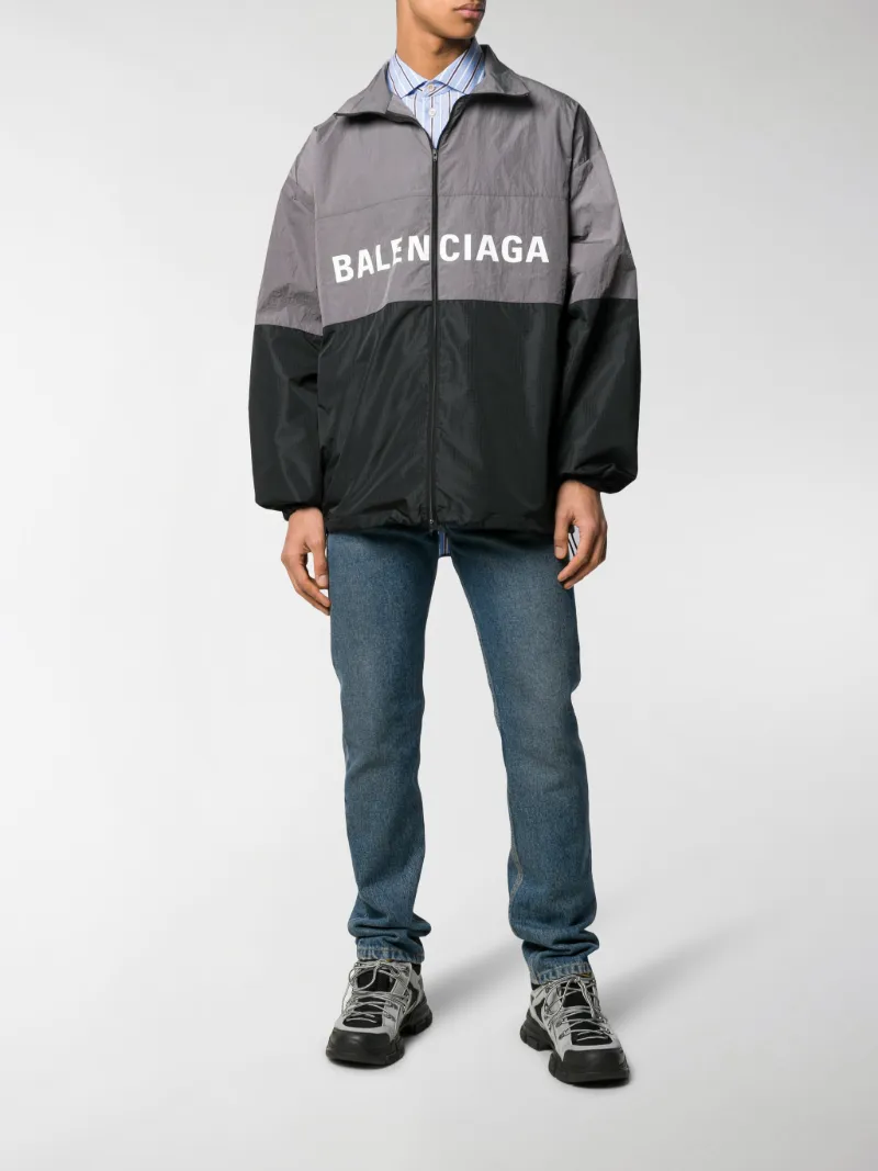 balenciaga windbreaker grey