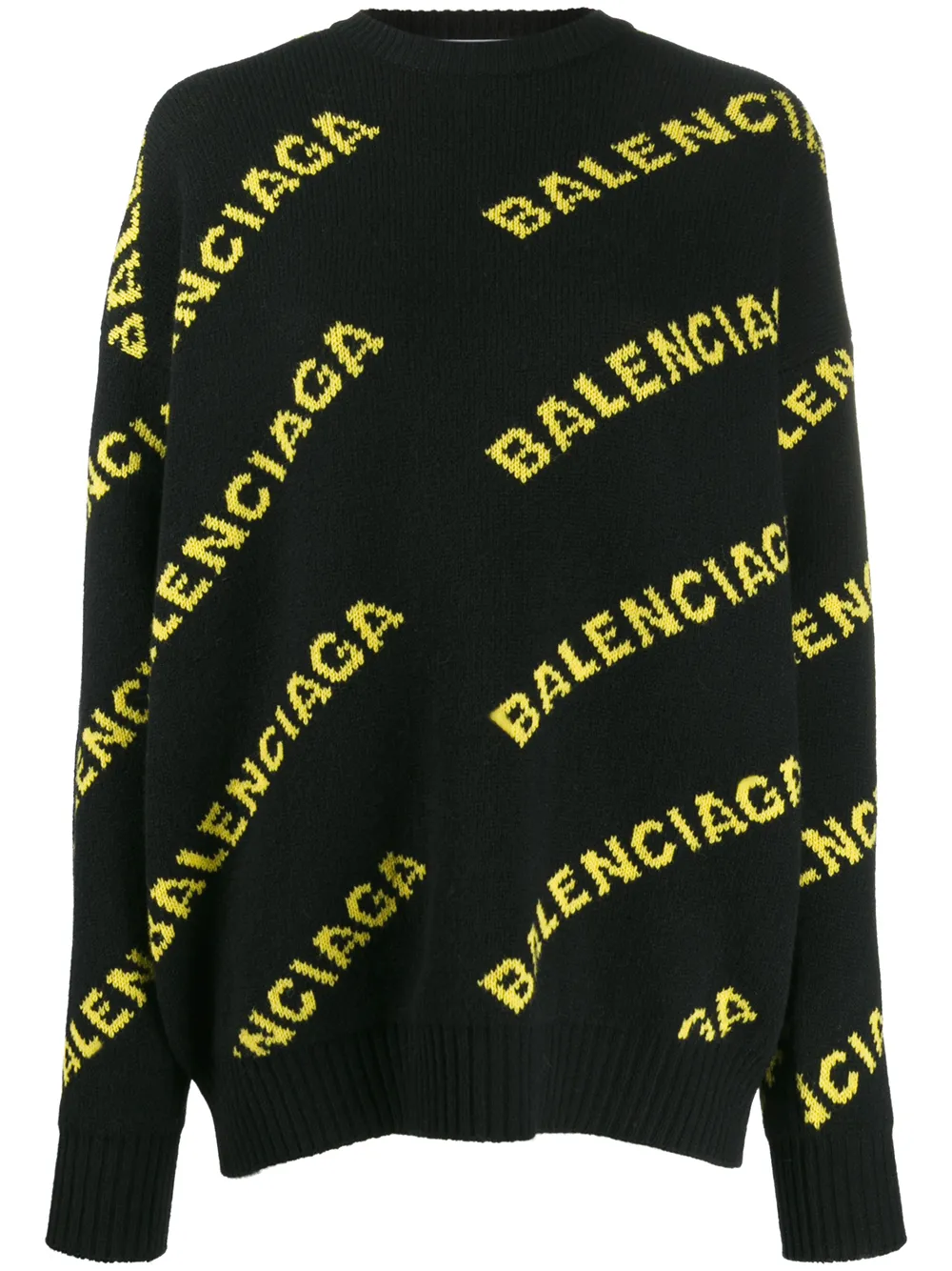 Balenciaga logo wool sweater best sale