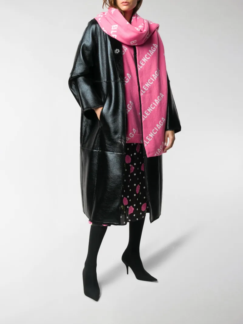 balenciaga wool scarf