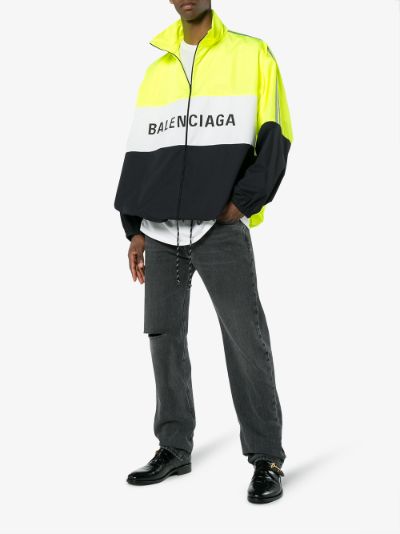 balenciaga track jacket grey
