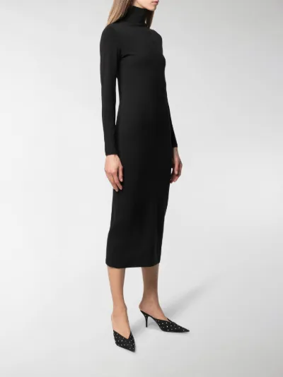 black dress turtleneck