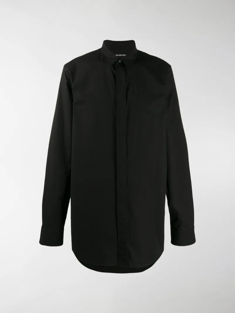 balenciaga black long sleeve top