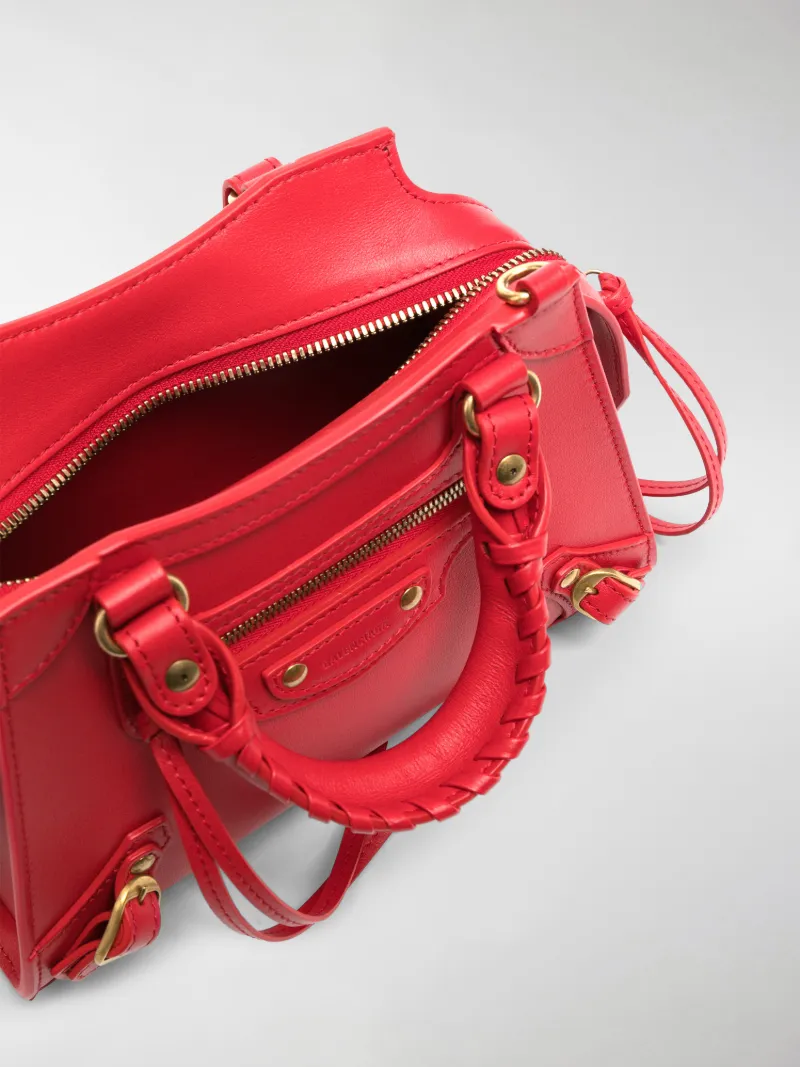 balenciaga mini city bag red