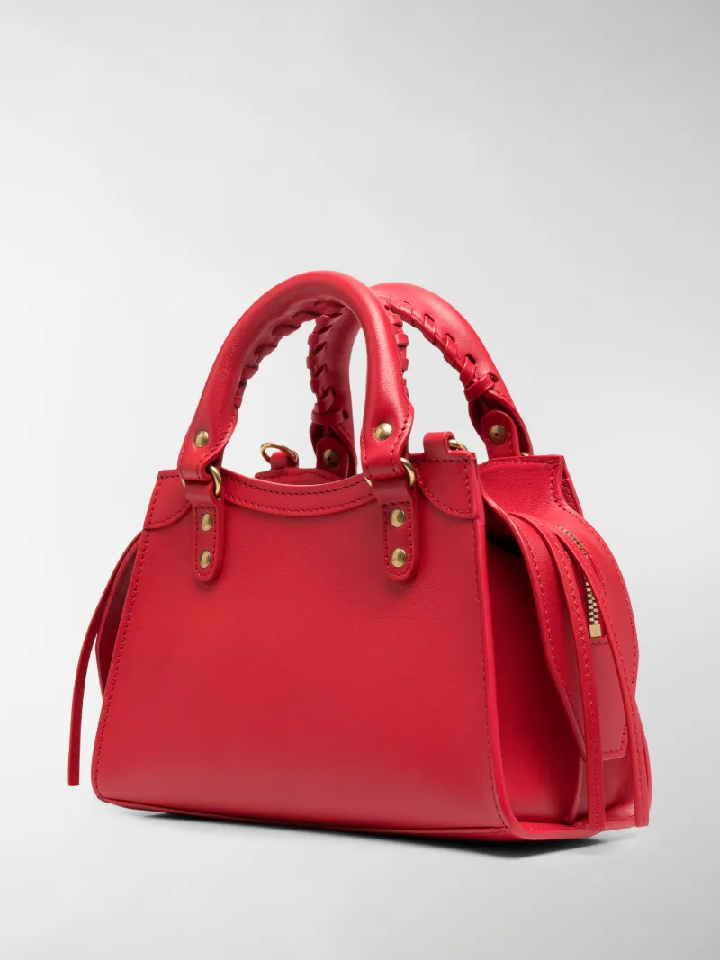 balenciaga mini city bag red