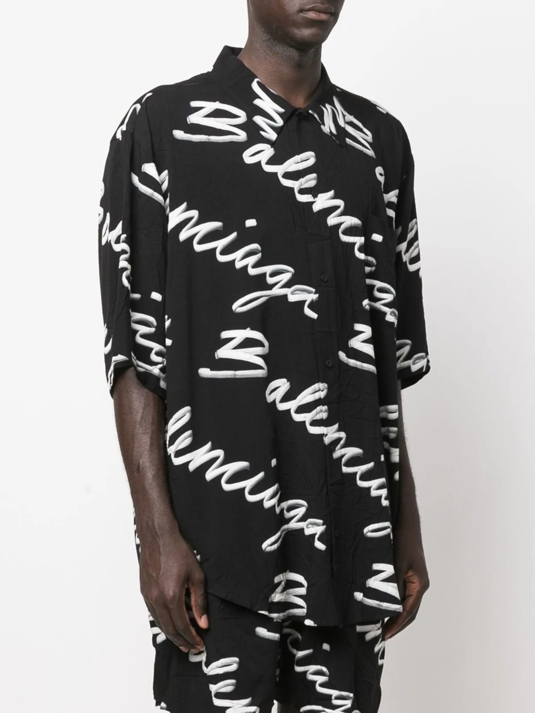 Balenciaga Minimal Scribble Logo print shirt Eraldo TD