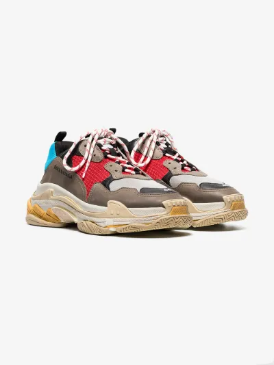 balenciaga multicoloured triple s sneaker sale browns
