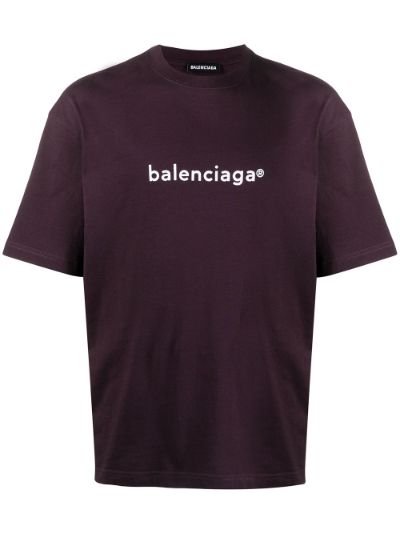 balenciaga copyright logo tee