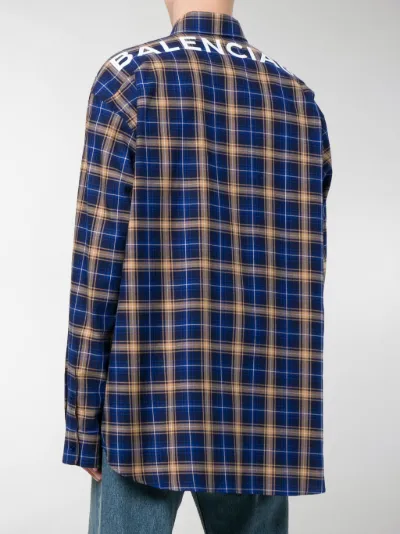 balenciaga oversized button down shirt