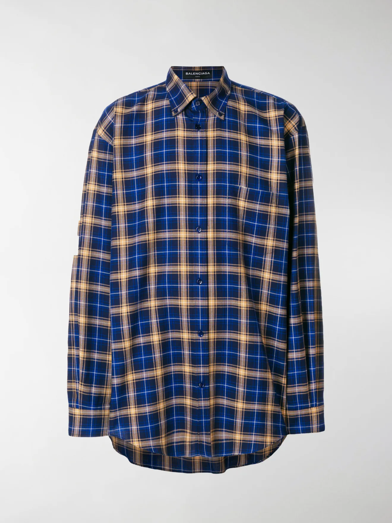 balenciaga oversized button down shirt