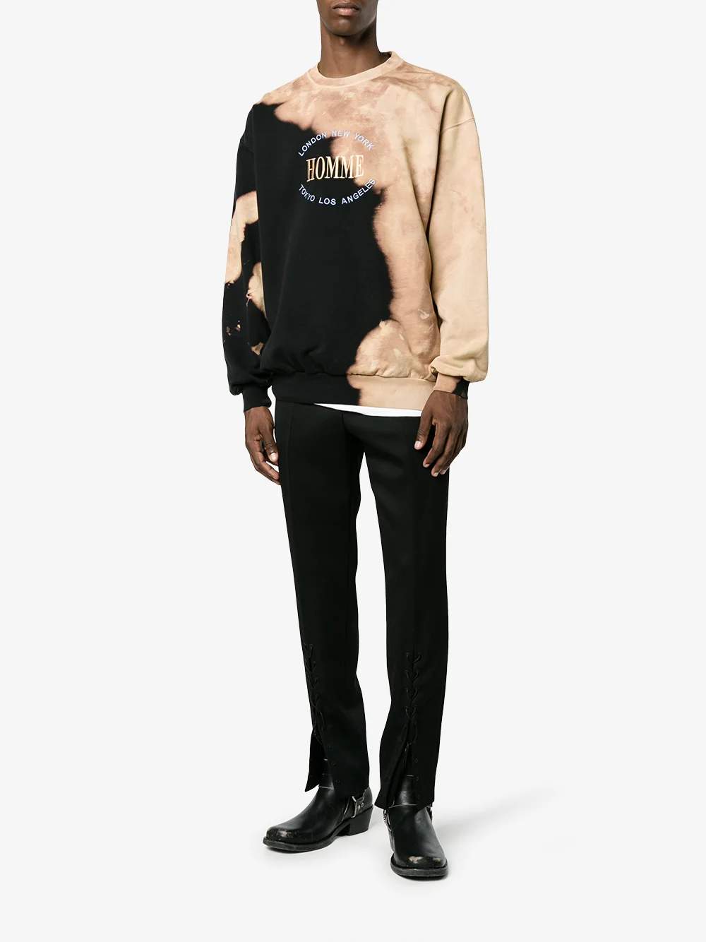 balenciaga homme sweatshirt bleached