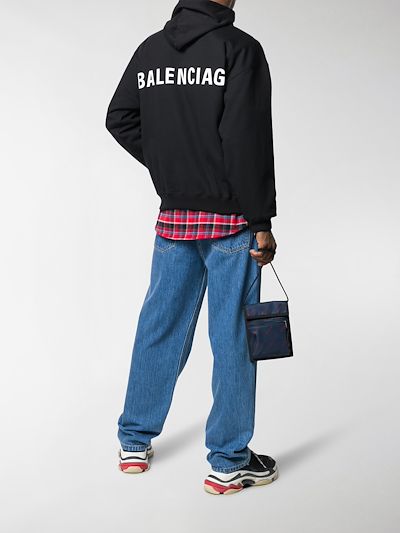 balenciaga oversized logo hoodie