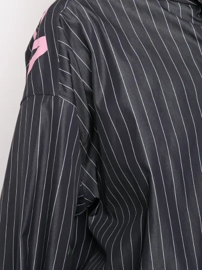 Balenciaga oversized logo-print striped 