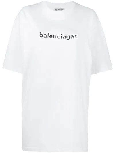 Balenciaga oversized logo-print T-shirt 