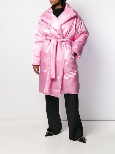 balenciaga coat pink