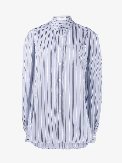 balenciaga oversized button down shirt