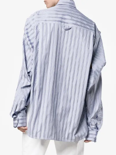 balenciaga oversized button down shirt