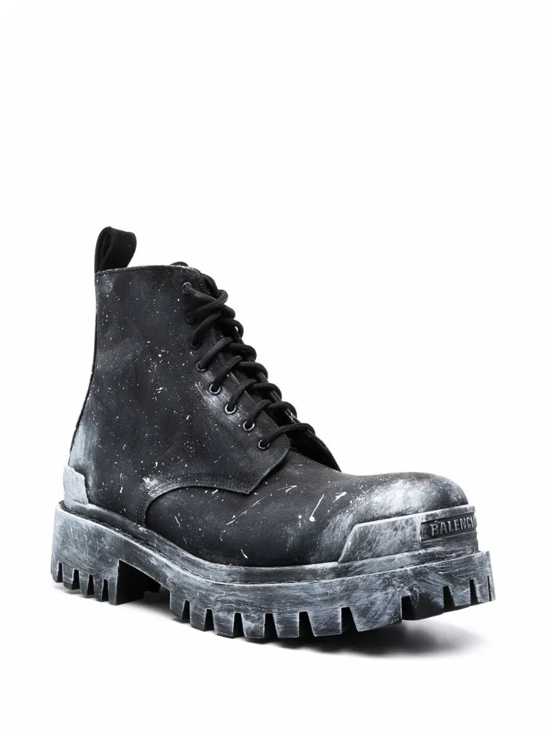 paintsplatter boots Balenciaga US