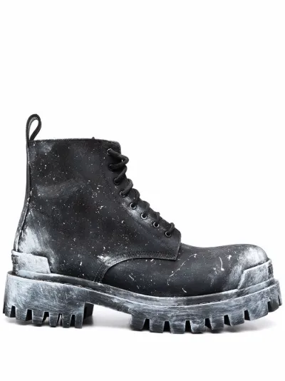 Balenciaga paint splatter boots Eraldo DE