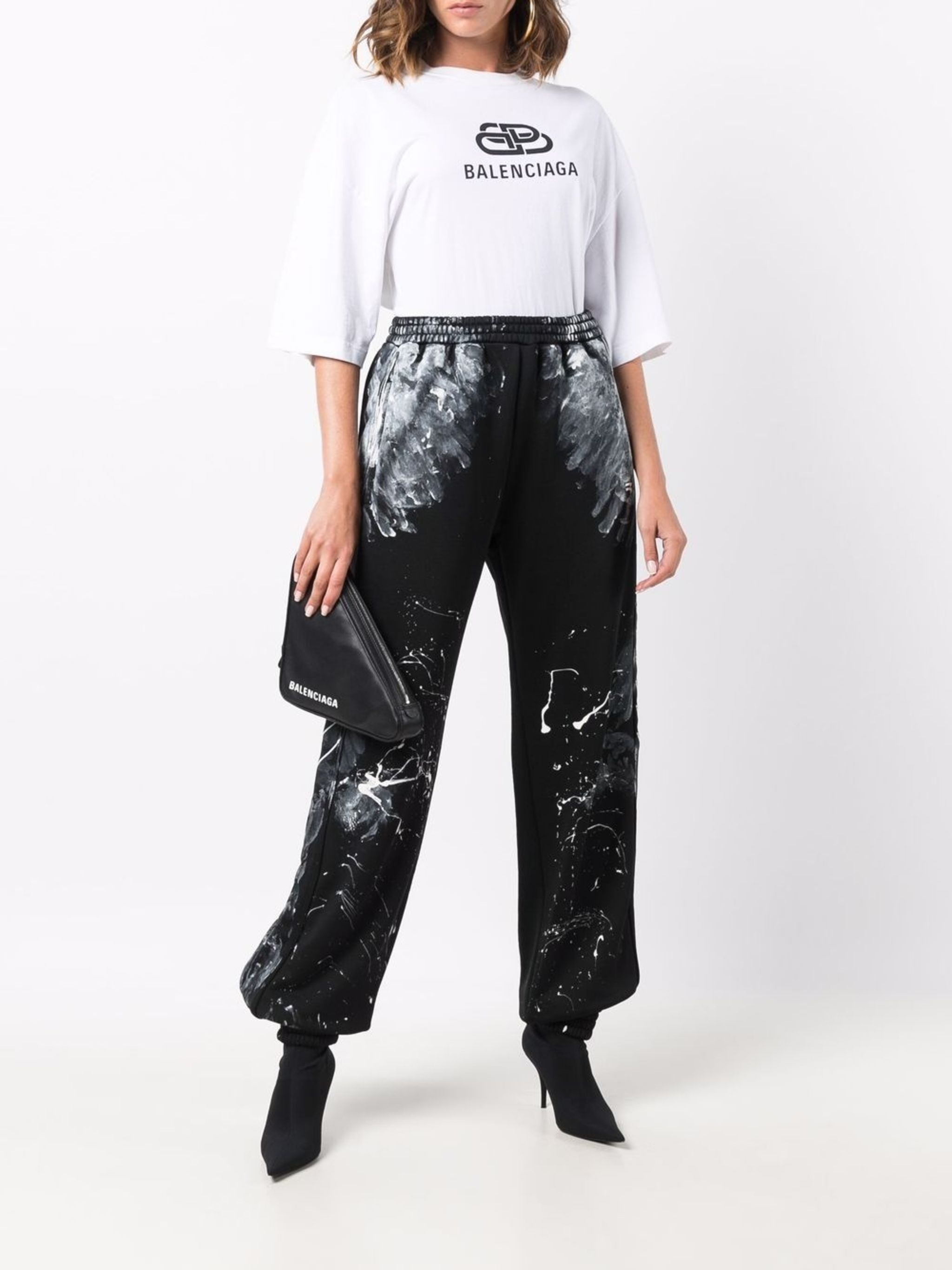 Paint Splatter Track Pants Balenciaga Eraldo Com De