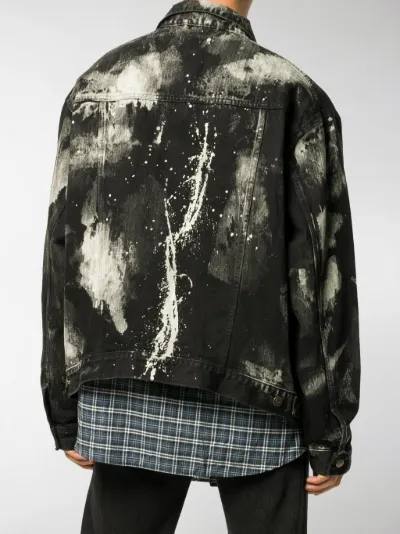painted denim jacket mens