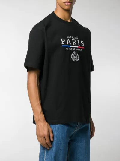 balenciaga paris flag tee