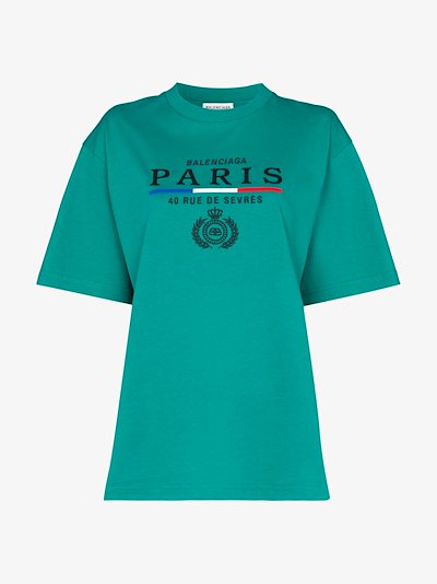 balenciaga paris t shirt red