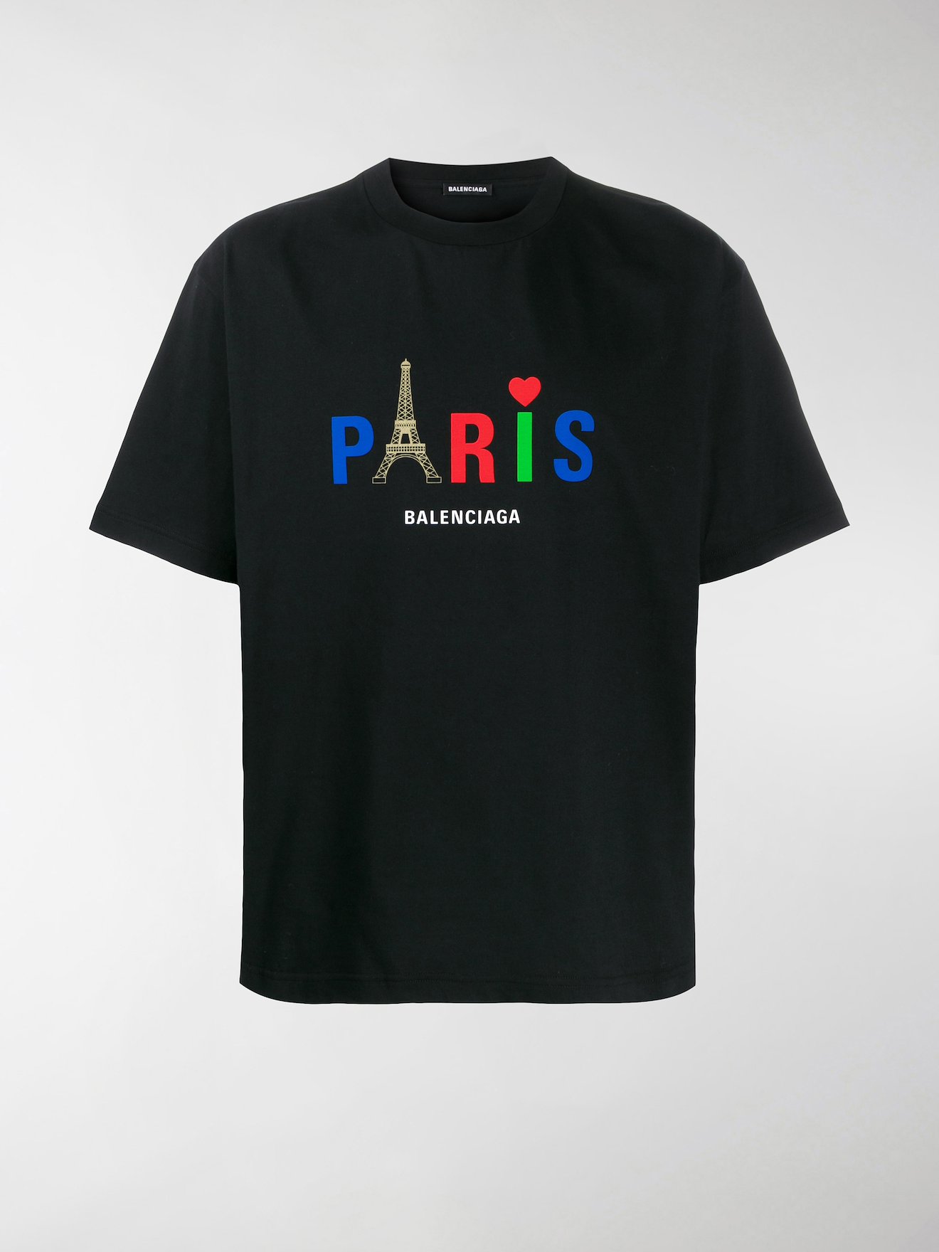 mens balenciaga paris t shirt