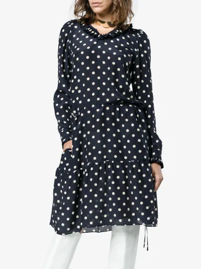 balenciaga polka dot dress