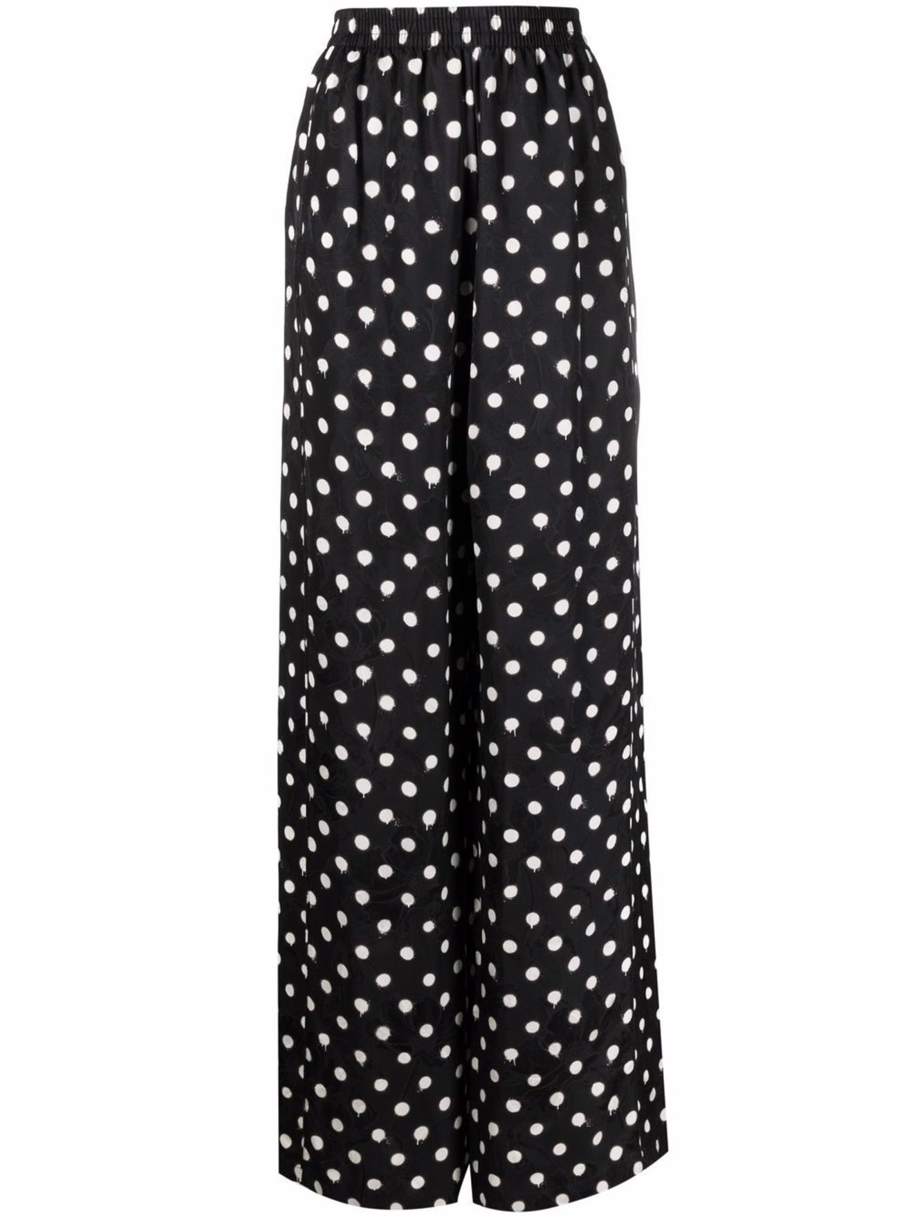 polka dot palazzo trousers