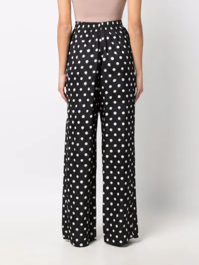 Balenciaga polka-dot wide-leg trousers 