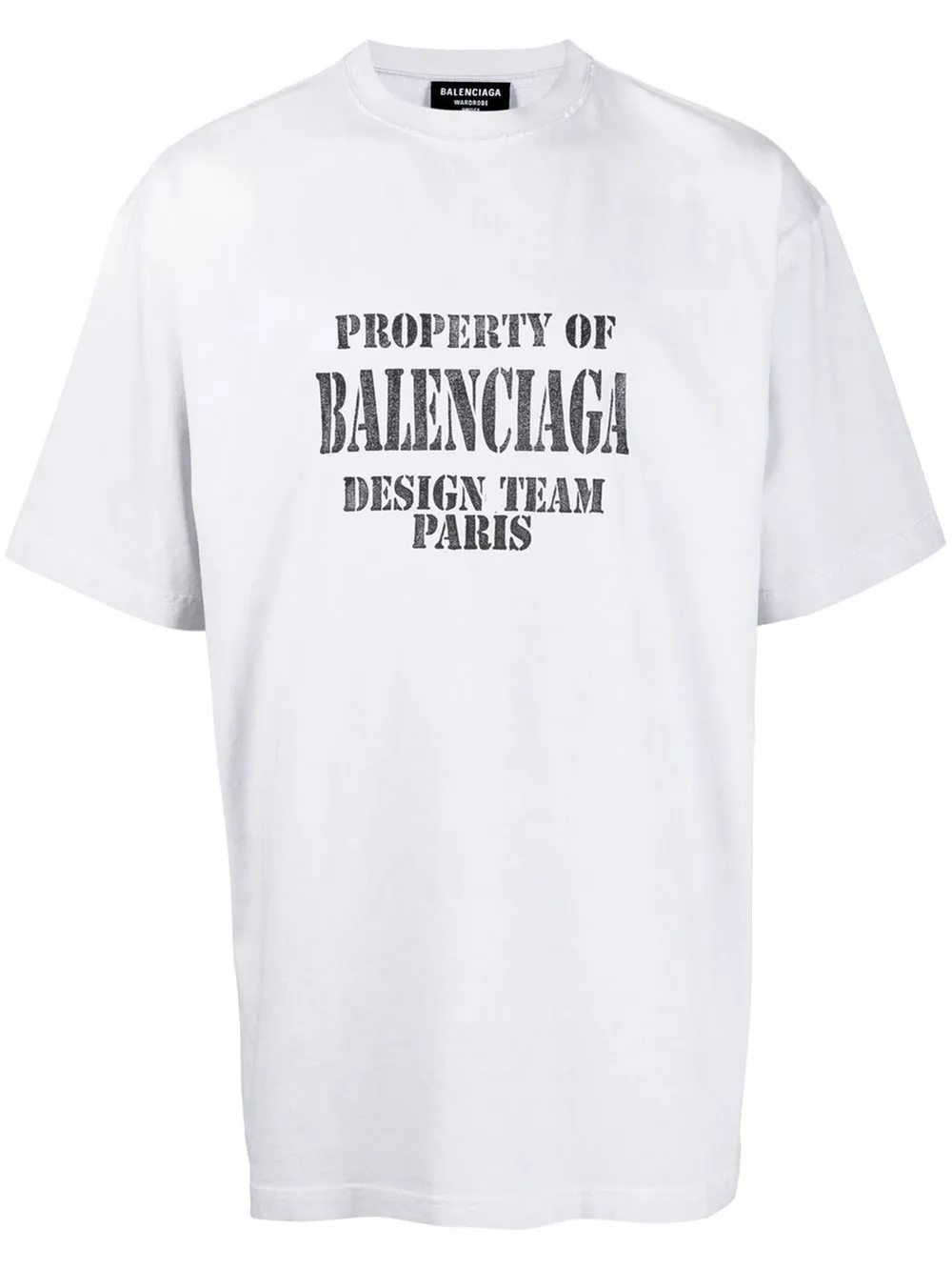 Property logo print T shirt Balenciaga Eraldo