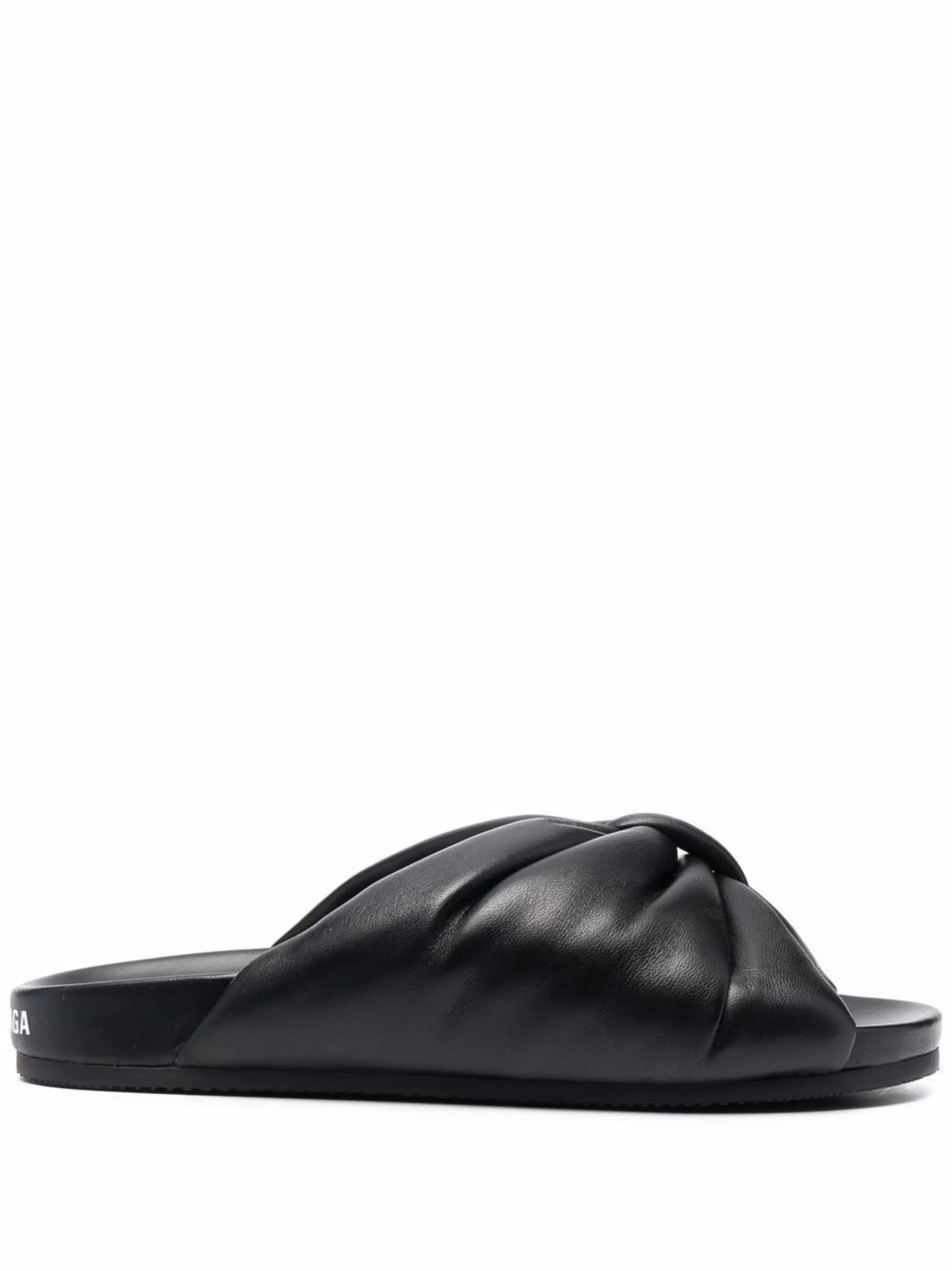 Balenciaga Puffy leather slides Eraldo US