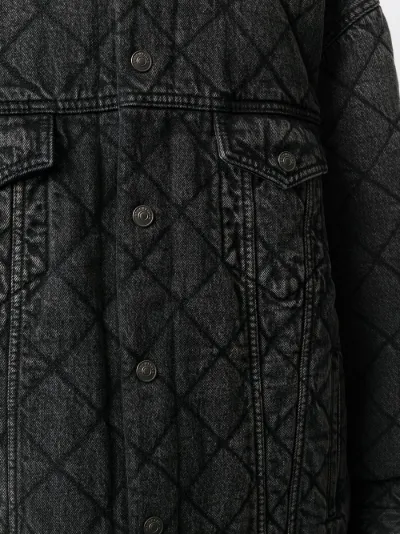 quilted denim jacket