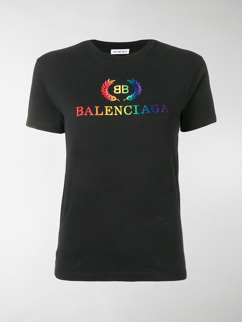 balenciaga tee rainbow