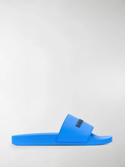 balenciaga slides blue