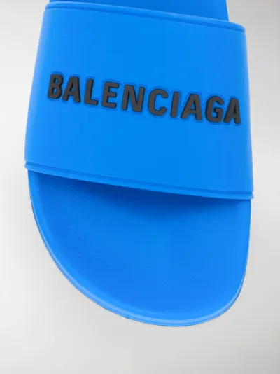 balenciaga slides blue