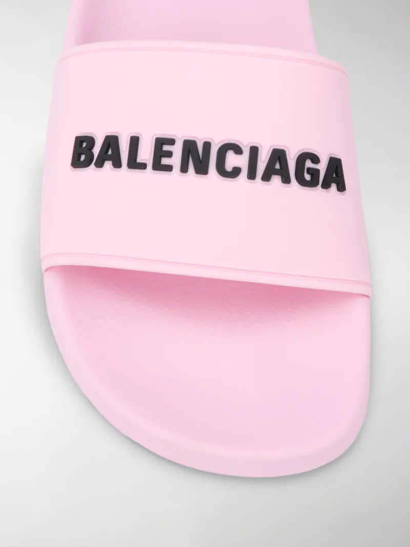 pink balenciaga slides