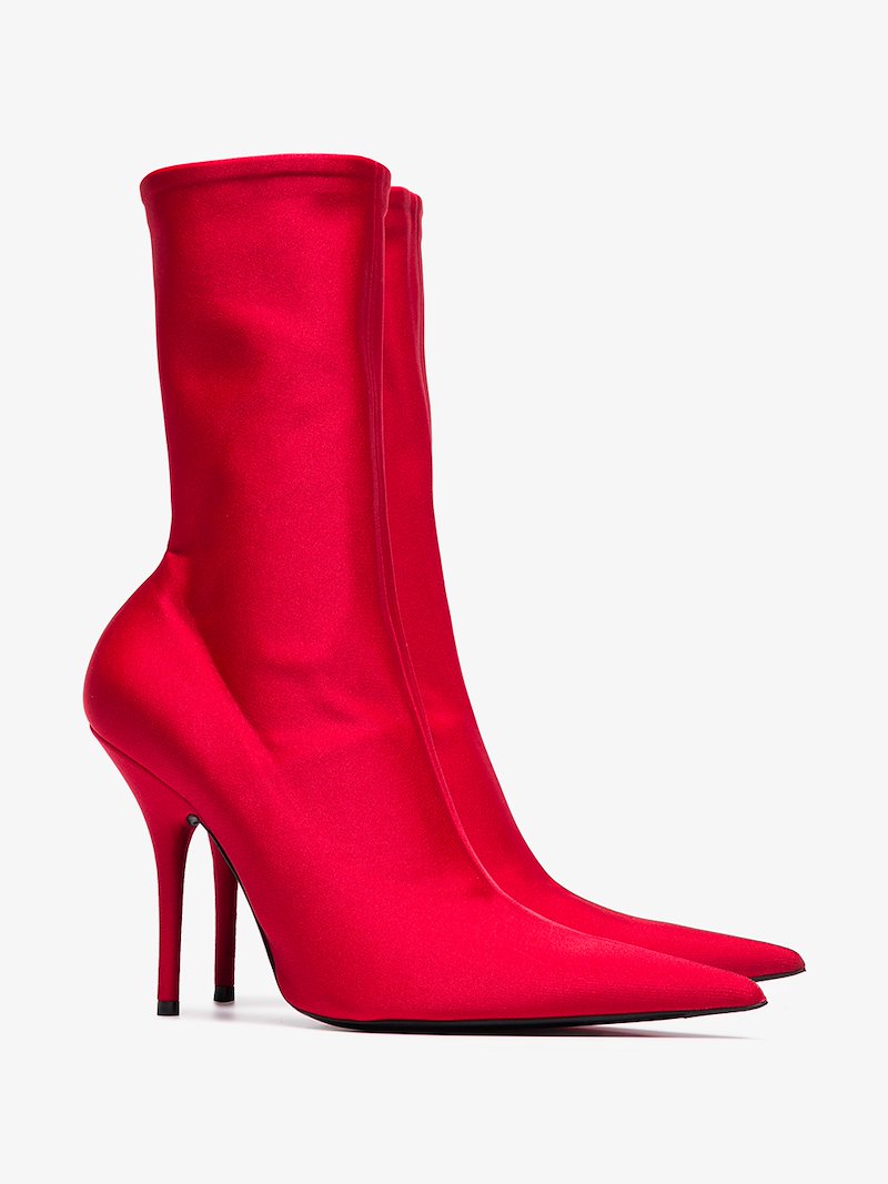 Balenciaga red knife 110 sock boots | Browns