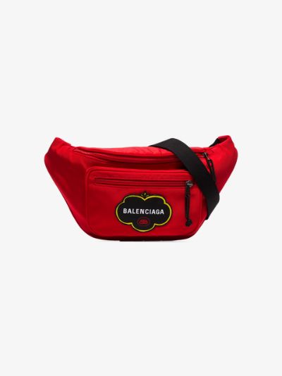 balenciaga red fanny pack