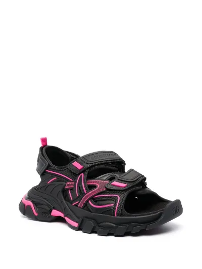 Balenciaga Sandali Track con cinturino a strappo nero | MODES