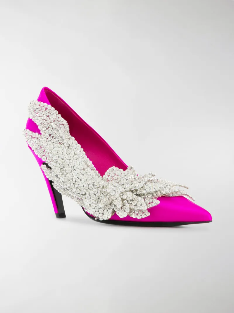 Balenciaga sequin embroidered pumps 