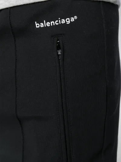 black skinny tapered trousers