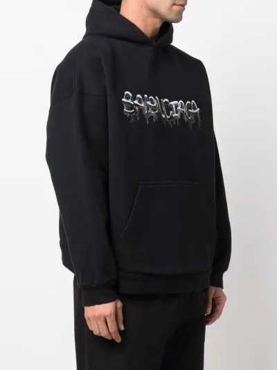 balenciaga fleece hoodie