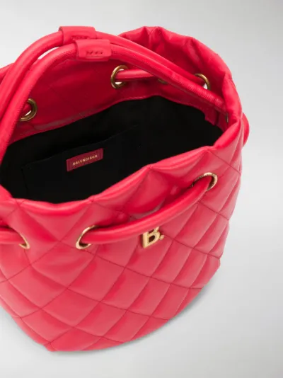 quilted bucket bag