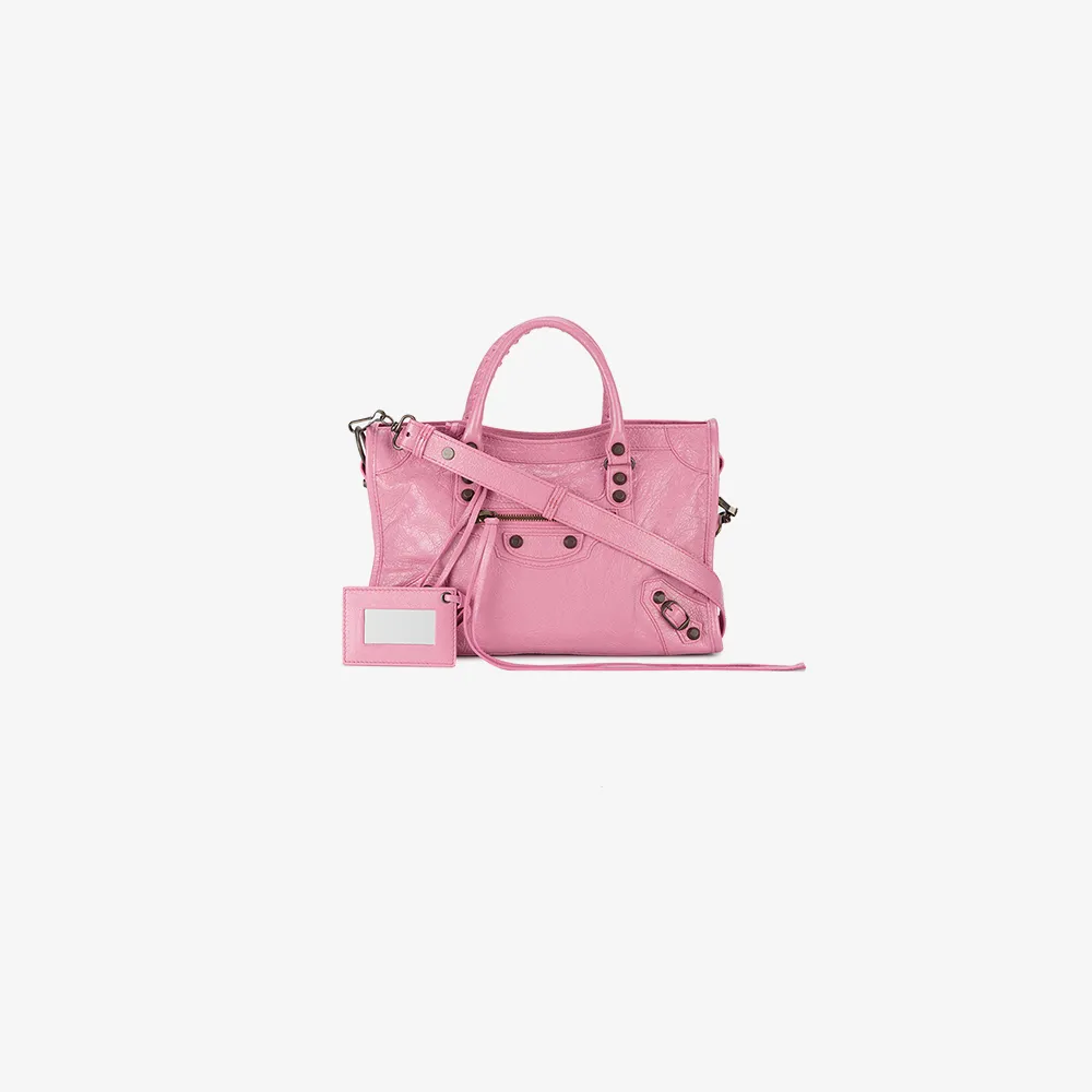 balenciaga pink fluffy bag